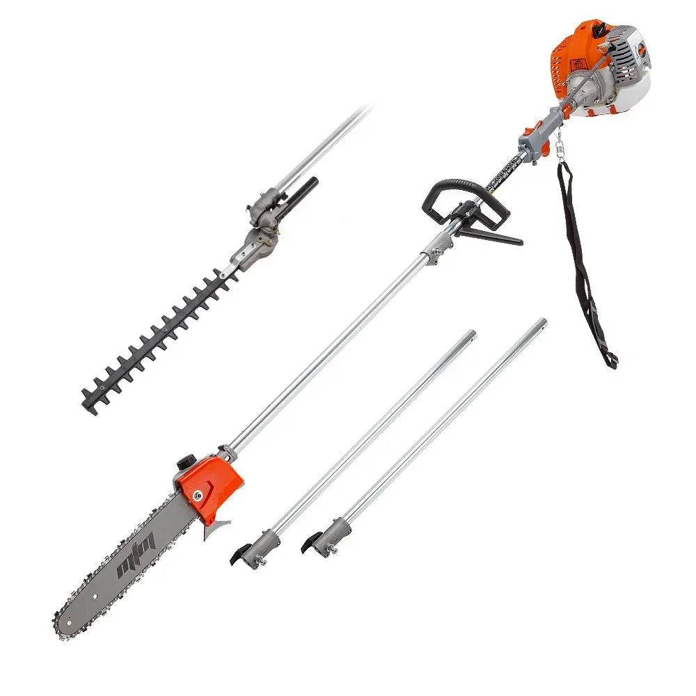 MTM 62CC Long Reach Pole Chainsaw Hedge Trimmer Pruner Chain Saw Cutter Multi Tool - Mekamart Australia