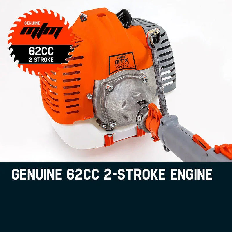 MTM 62CC Pole Chainsaw Hedge Trimmer Saw Brush Cutter Whipper Snipper Multi Tool - Mekamart Australia