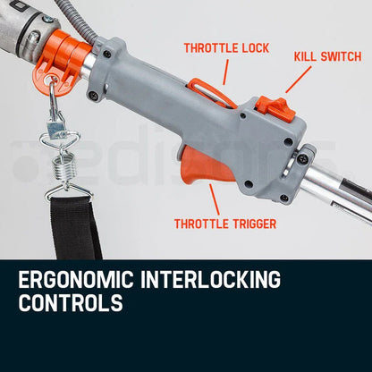 MTM 62CC Pole Chainsaw Hedge Trimmer Saw Brush Cutter Whipper Snipper Multi Tool - Mekamart Australia