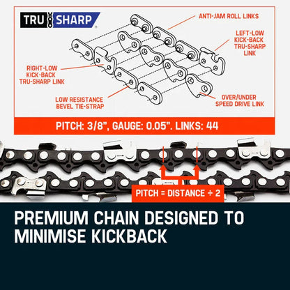 MTM 62CC Pole Chainsaw Hedge Trimmer Saw Brush Cutter Whipper Snipper Multi Tool - Mekamart Australia