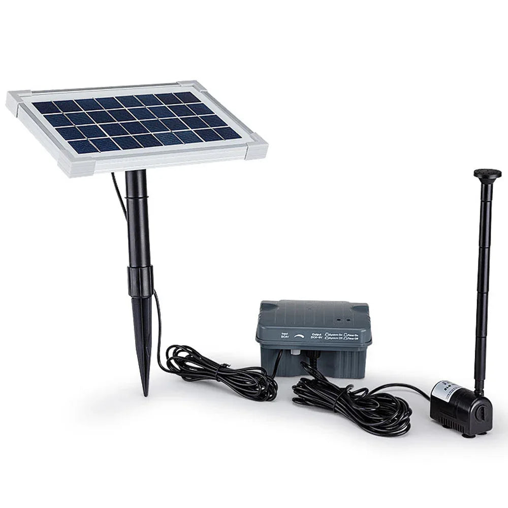 Protege 25W Solar Powered Fountain Submersible Water Pump with Battery Pond Kit Garden - Mekamart Australia