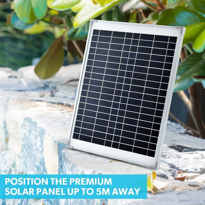 PROTEGE 10W Solar Powered Water Fountain Pump Pond Kit with Eco Filter Box - Mekamart Australia