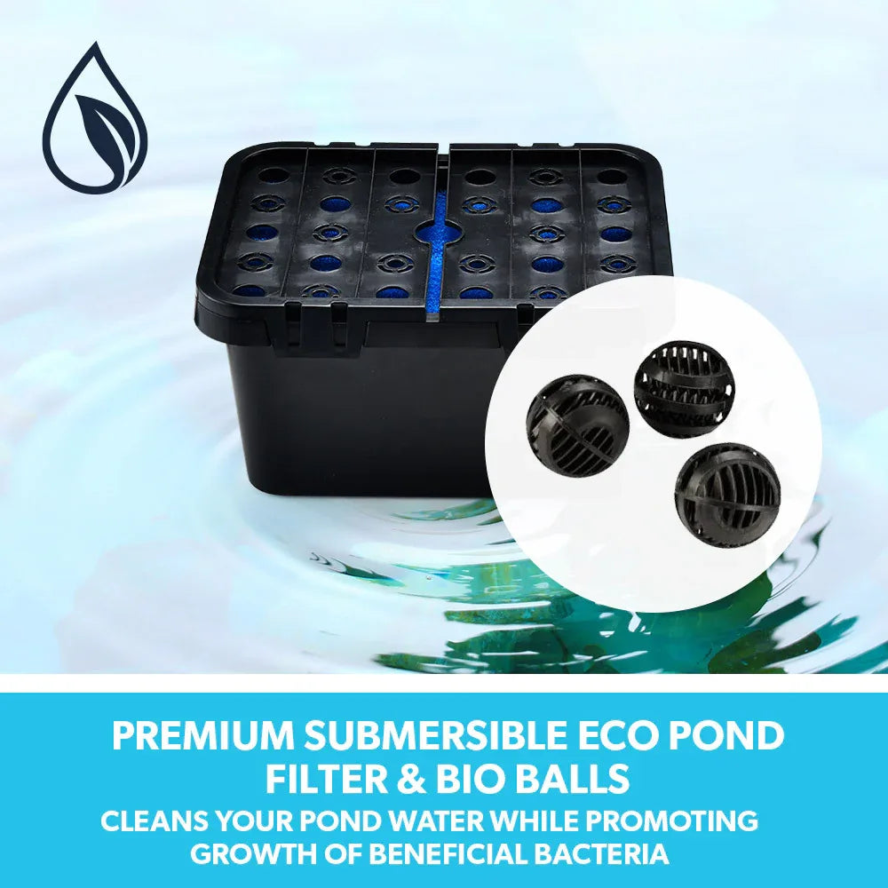PROTEGE 10W Solar Powered Water Fountain Pump Pond Kit with Eco Filter Box - Mekamart Australia