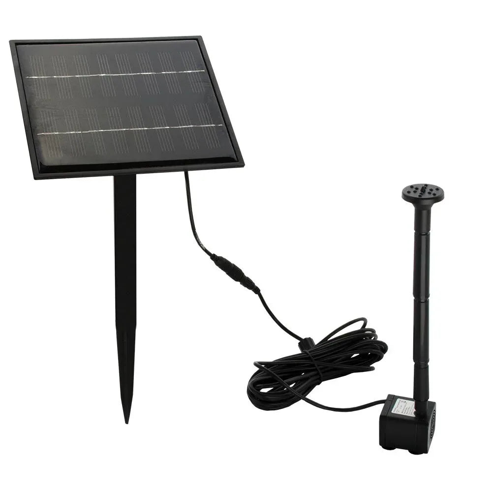 PROTEGE 5W Solar Powered Fountain Submersible Water Pump Panel Kit Garden Pond - Mekamart Australia