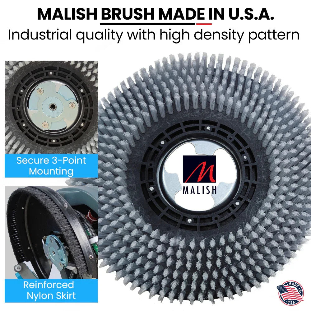 AUCH FSH14 Floor Scrubber & Dryer, 360mm, Battery Powered, Walk Behind, Multi-purpose Commercial Grade Machine - Mekamart Australia