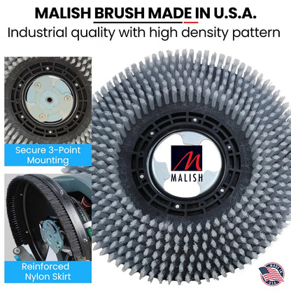 AUCH FSH14 Floor Scrubber & Dryer, 360mm, Battery Powered, Walk Behind, Multi-purpose Commercial Grade Machine - Mekamart Australia