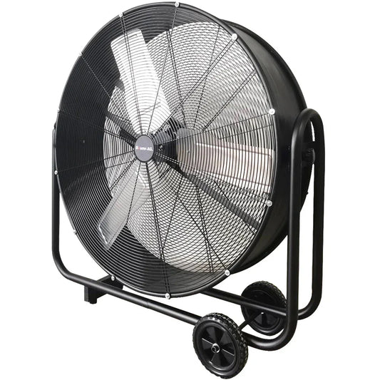 BAUMR-AG 36" 914mm Industrial Mobile Floor Drum Fan, 290W Brushless Motor, Tilting, Large, Commercial, Heavy-duty Frame, EESS Certified - Mekamart Australia