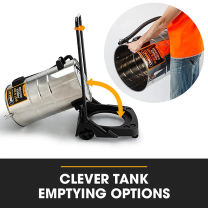 UNIMAC 100L 2400W Wet and Dry Vacuum Cleaner, Heavy-Duty Dual Copper Motors, Accessory Set, for Workshop Car Carpet - Mekamart Australia