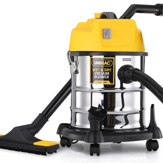 Unimac 20L 1400W Wet and Dry Vacuum Cleaner, with Blower, for Car, Workshop, Carpet - Mekamart Australia