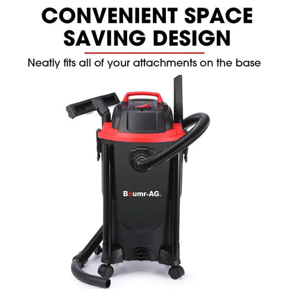 Baumr-AG 30L 1200W Wet and Dry Vacuum Cleaner, with Blower, for Car, Workshop, Carpet - Mekamart Australia
