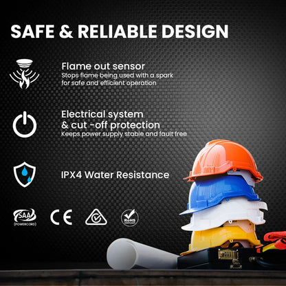 UNIMAC 30KW Portable Industrial Diesel Direct Forced Air Space Heater - Mekamart Australia