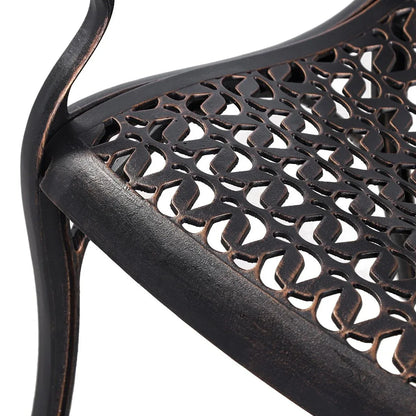 Cherise Cast Aluminium Chairs with Cushions (1 pair) - Mekamart Australia