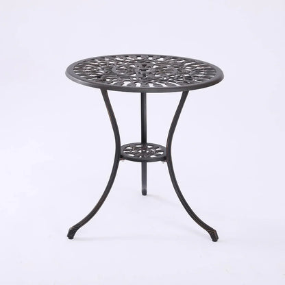2 Seater Dominique Cast Aluminium Bistro Set - Mekamart Australia