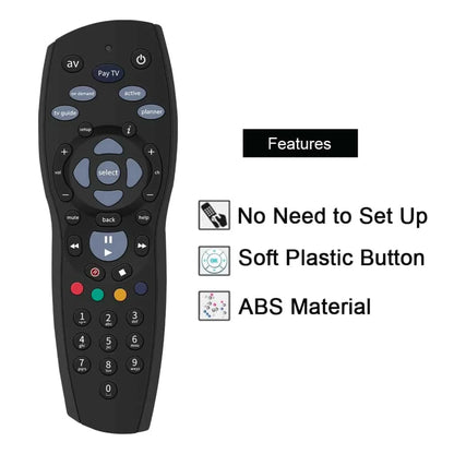 PayTV Remote Control Compatible with Foxtel Standard IQ IQ2 IQ3 IQ4 HD - Black - Mekamart Australia