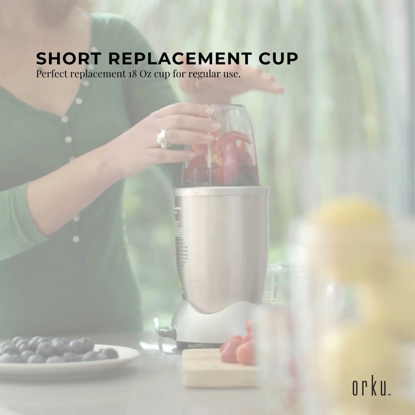 For Nutribullet Small Short Little 18 Oz Cup - For 600W + 900W Model Replacement - Mekamart Australia