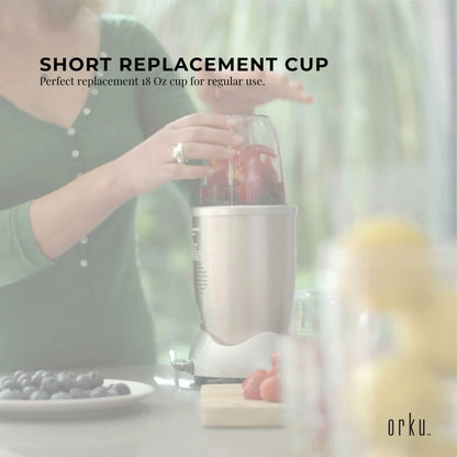 For Nutribullet Small Short Little 18 Oz Cup - For 600W + 900W Model Replacement - Mekamart Australia