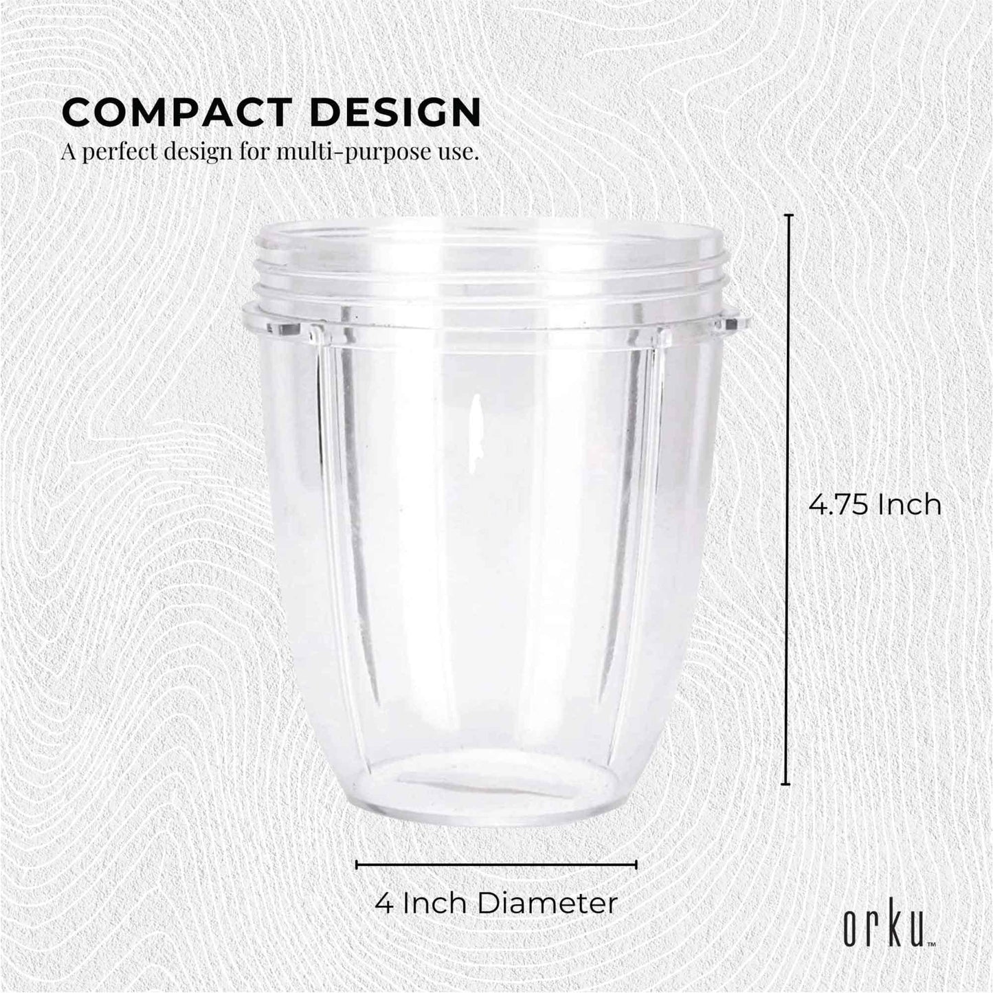 For Nutribullet Small Short Little 18 Oz Cup - For 600W + 900W Model Replacement - Mekamart Australia