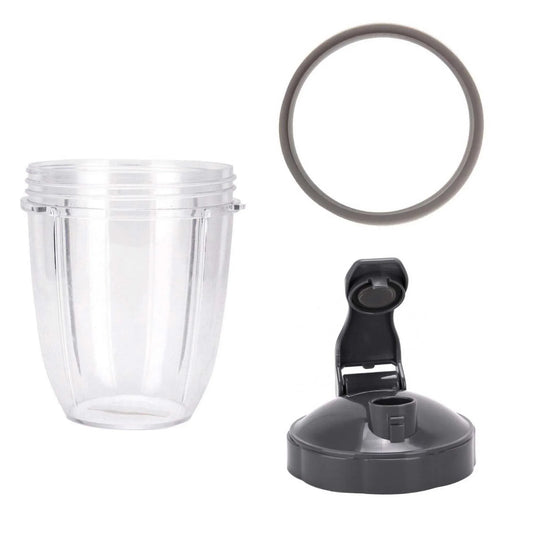 For Nutribullet Short Cup + Fliptop Lid + Grey Seal - For 900 and 600 Models - Mekamart Australia