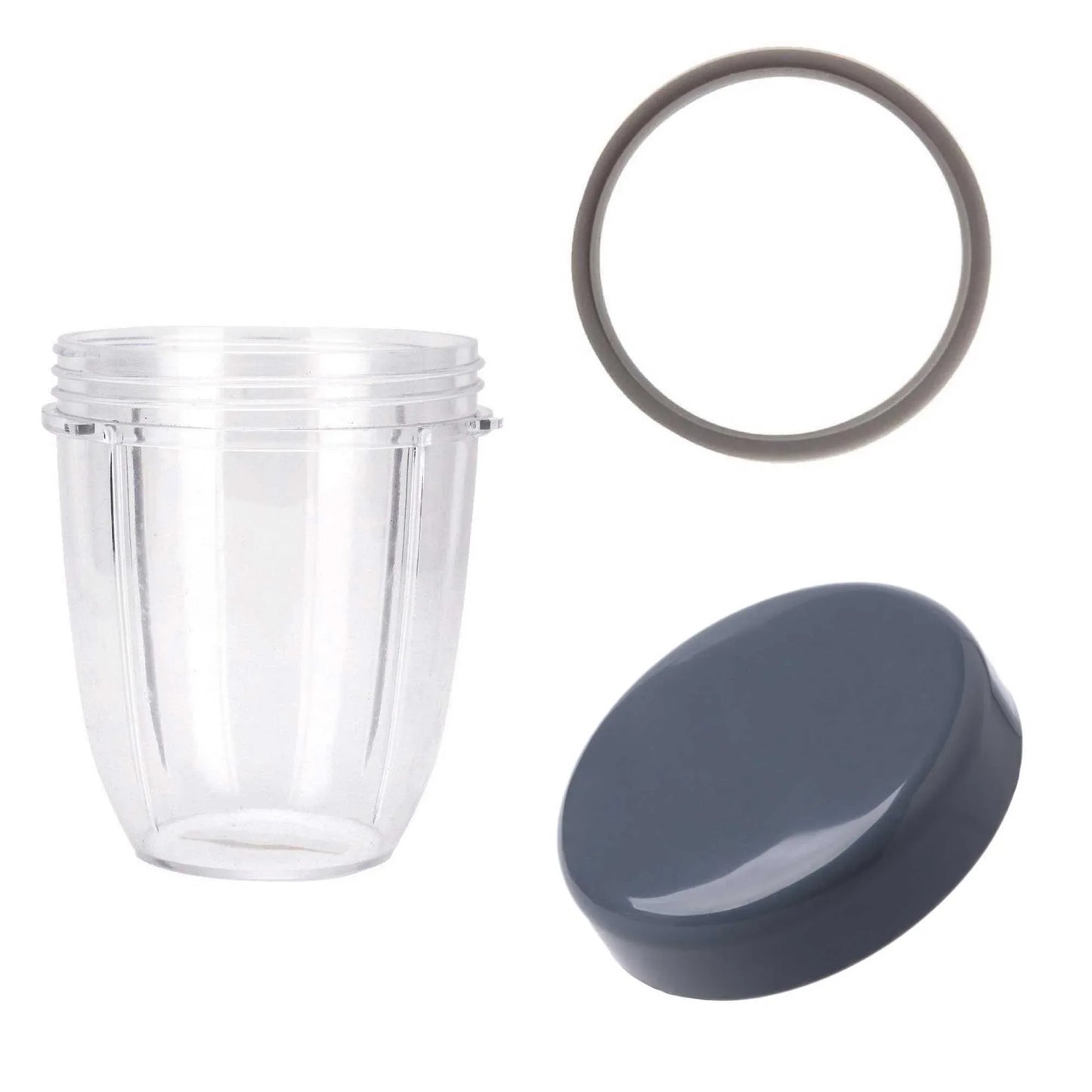 For Nutribullet Short Cup + Stay Fresh Lid + Grey Seal - For 900 and 600 Models - Mekamart Australia