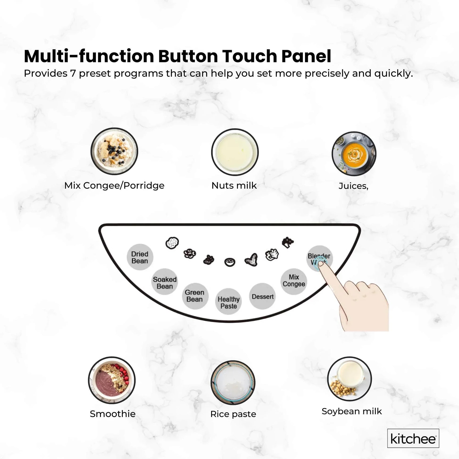 1.2L Electric Soy Bean Milk Maker Machine - Automatic Soya Almond Nut Blender - Mekamart Australia