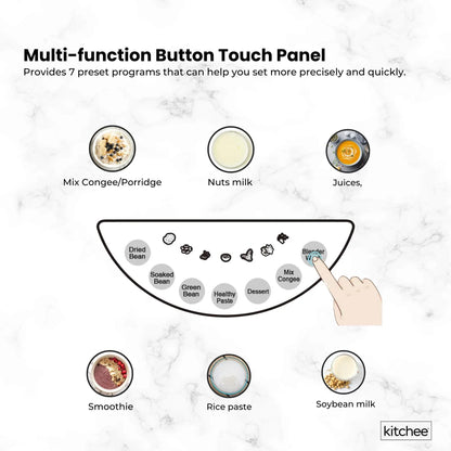 1.2L Electric Soy Bean Milk Maker Machine - Automatic Soya Almond Nut Blender - Mekamart Australia