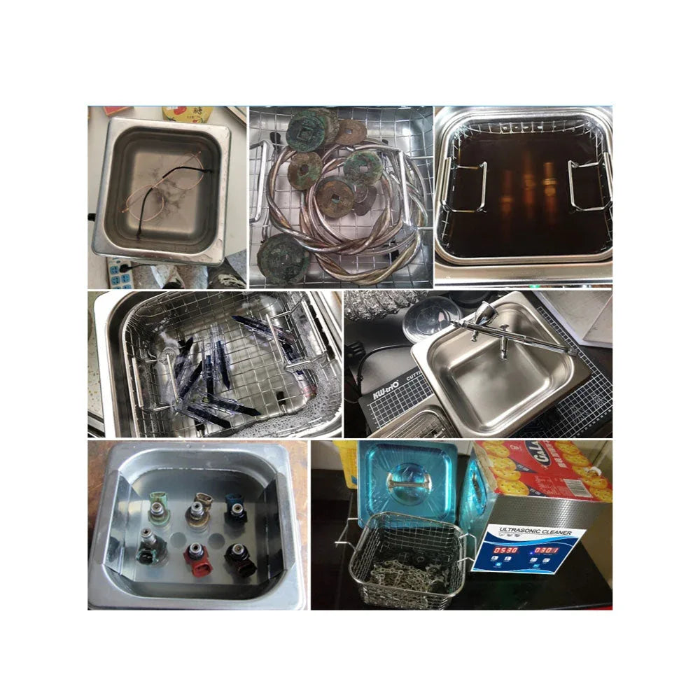 1.3L Digital Ultrasonic Cleaner Jewelry Ultra Sonic Bath Degas Parts Cleaning - Mekamart Australia