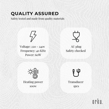 2L Digital Ultrasonic Cleaner Jewelry Ultra Sonic Bath Degas Parts Cleaning - Mekamart Australia