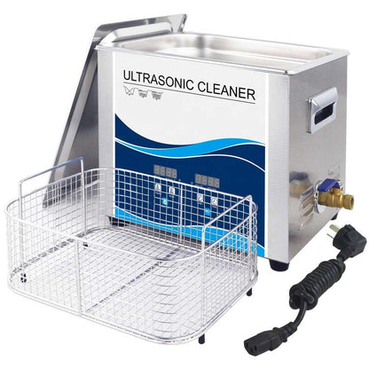 10L Digital Ultrasonic Cleaner Jewelry Ultra Sonic Bath Degas Parts Cleaning - Mekamart Australia