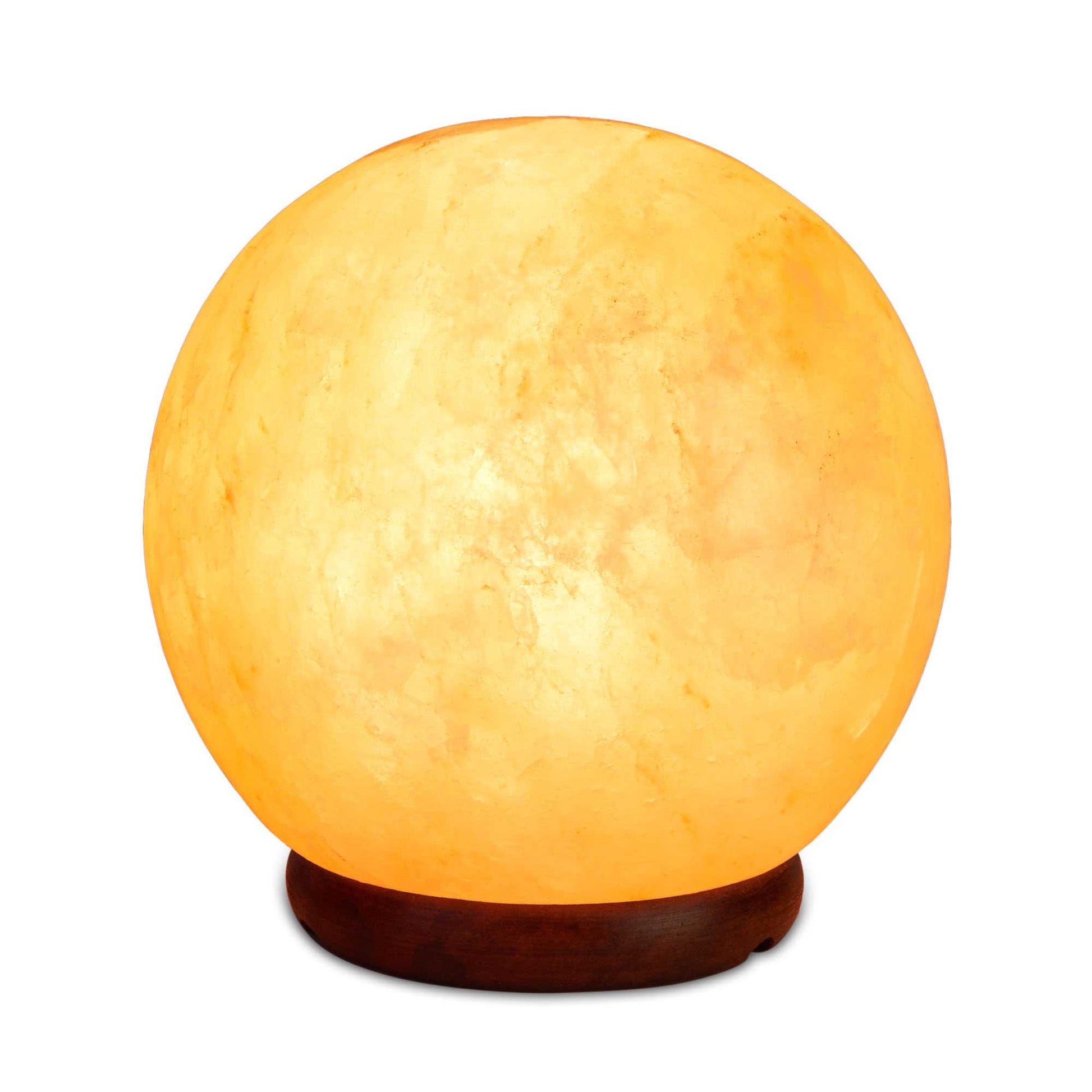 12V 12W 5" Ball Himalayan Pink Salt Lamp Carved Rock Crystal Light Bulb On/Off - Mekamart Australia