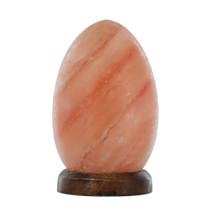 12V 12W Egg Himalayan Pink Salt Lamp Carved Rock Crystal Light Bulb On/Off Switch - Mekamart Australia