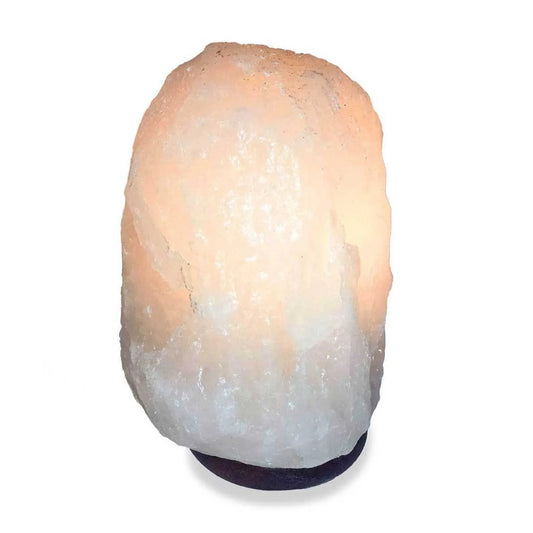 12V 12W 2-3Kg Himalayan White Salt Lamp Crystal Rock Natural Shape Unique Lamps - Mekamart Australia