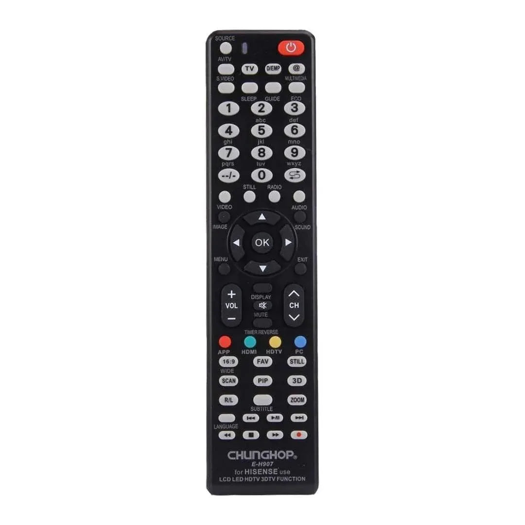 Chunghop Universal TV Remote Control Compatible with Hisense LCD Smart HD Plasma - Mekamart Australia
