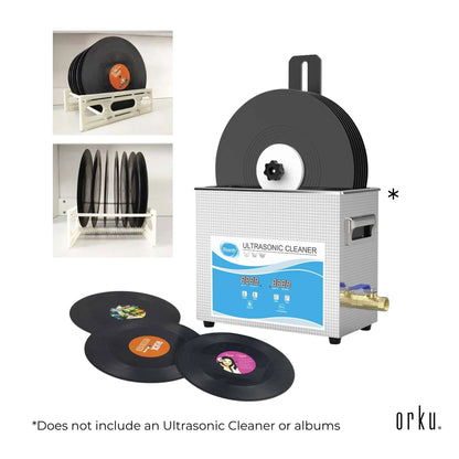 Alloy Vinyl Record Cleaning Stand Drying Rack For Ultrasonic Cleaner Disc Bracket - Mekamart Australia