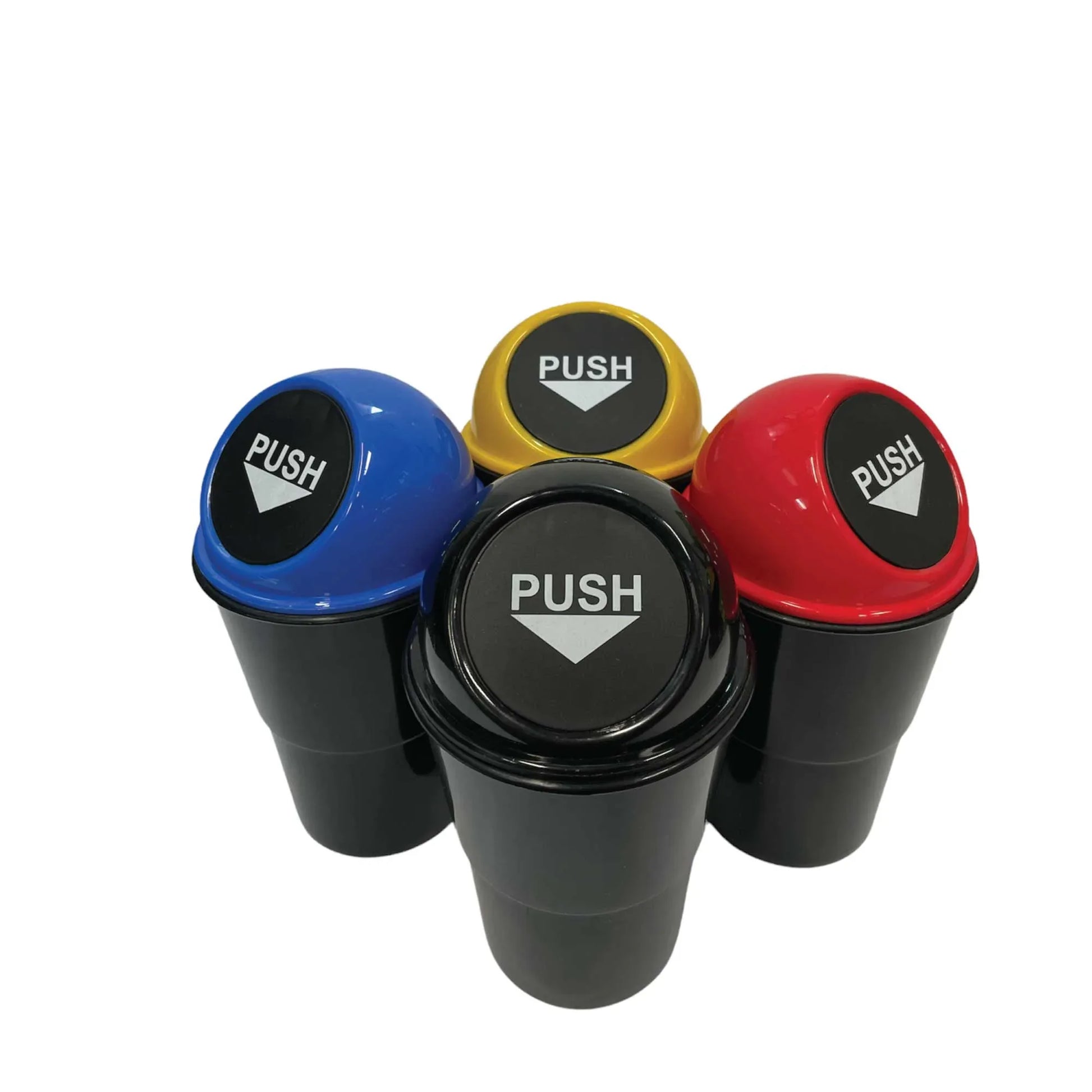 1x 550ml Mini Car Rubbish Bin - Cup Holder Trash Can Coin Ashtray Random Colour - Mekamart Australia