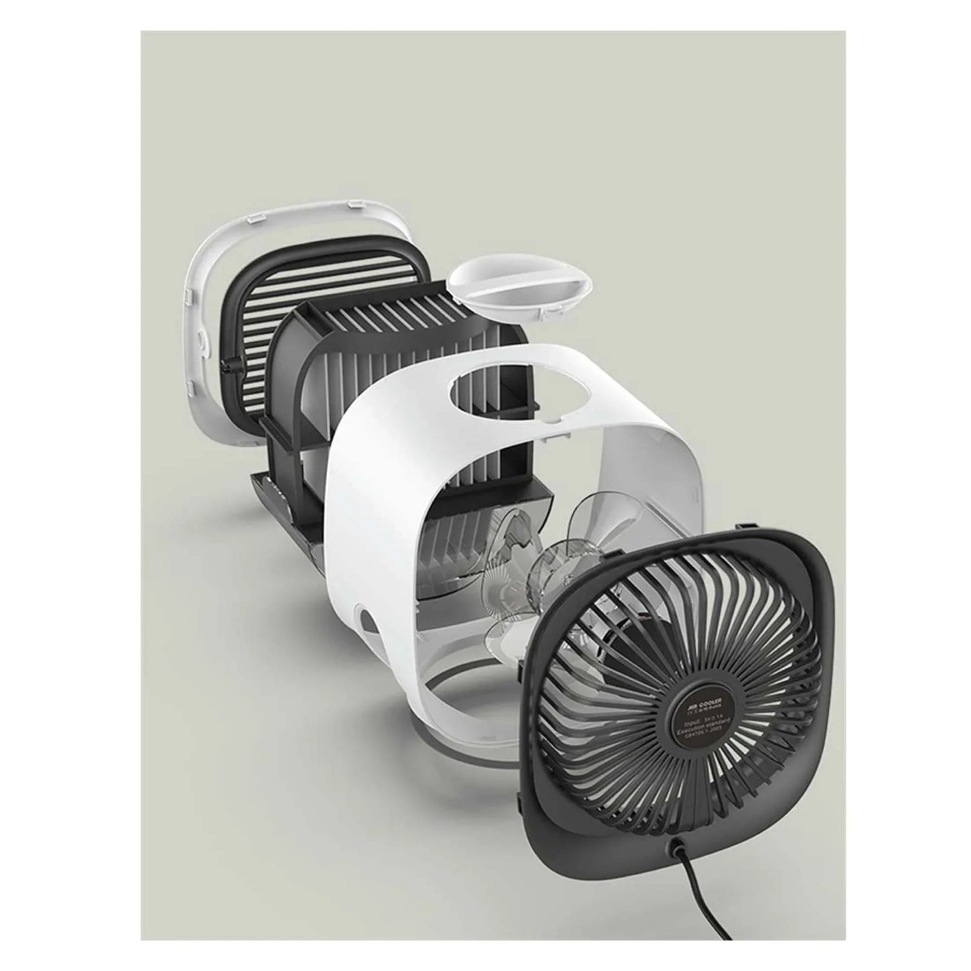 USB Mini Air Purifier - Portable Desktop Air Conditioner Cooling Fan With Water - Mekamart Australia