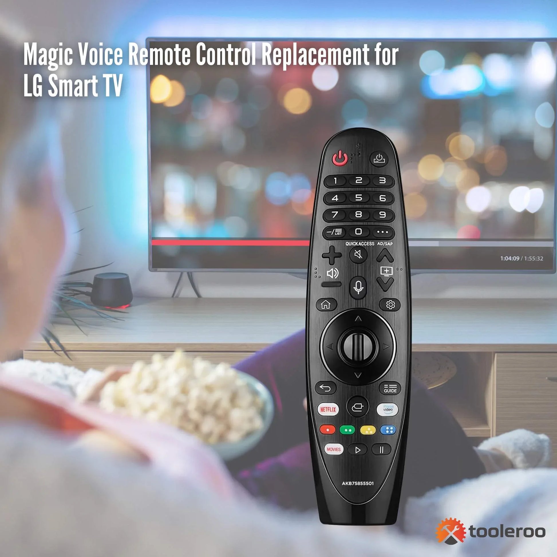 Tooleroo Smart TV Remote Control Replacement for LG Voice Magic 20GA 19BA 18BA - Mekamart Australia