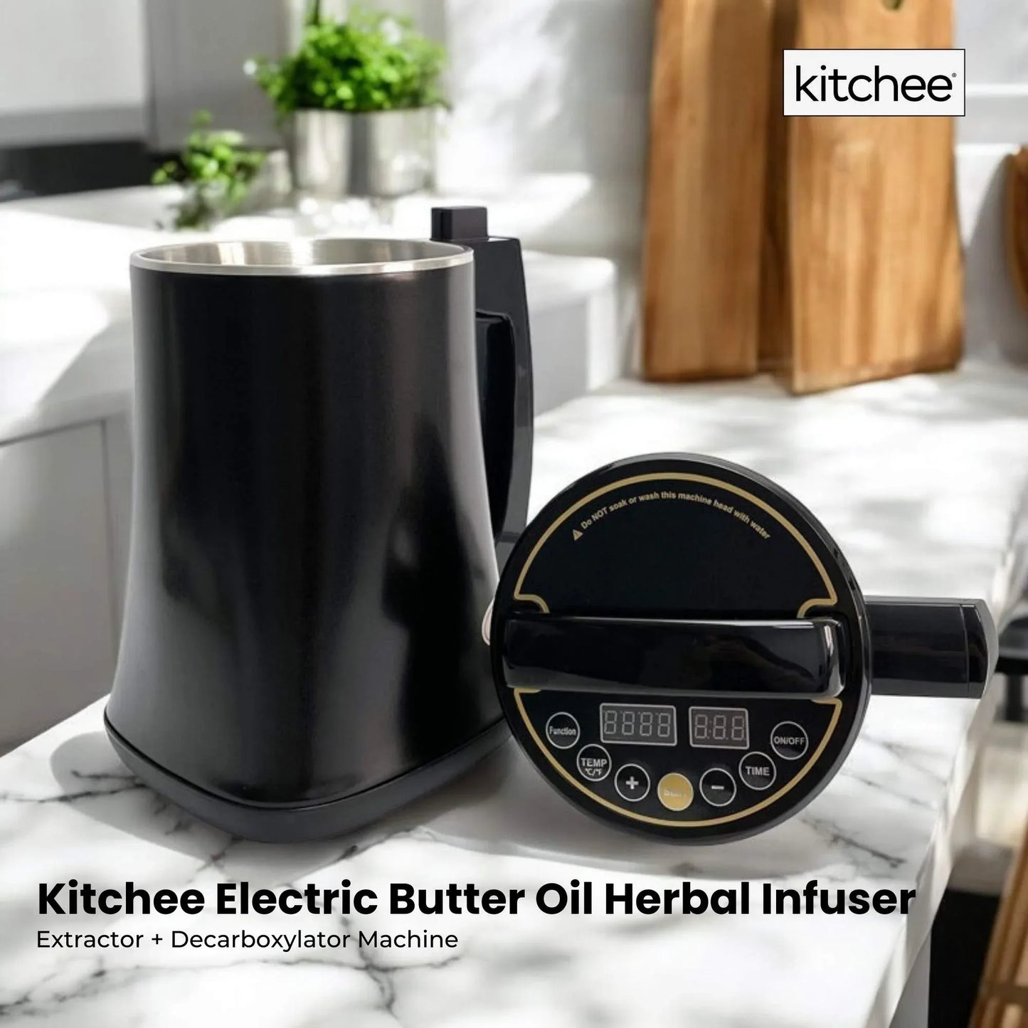 Kitchee Electric Butter Oil Herbal Infuser & Extractor + Decarboxylator Machine - Mekamart Australia