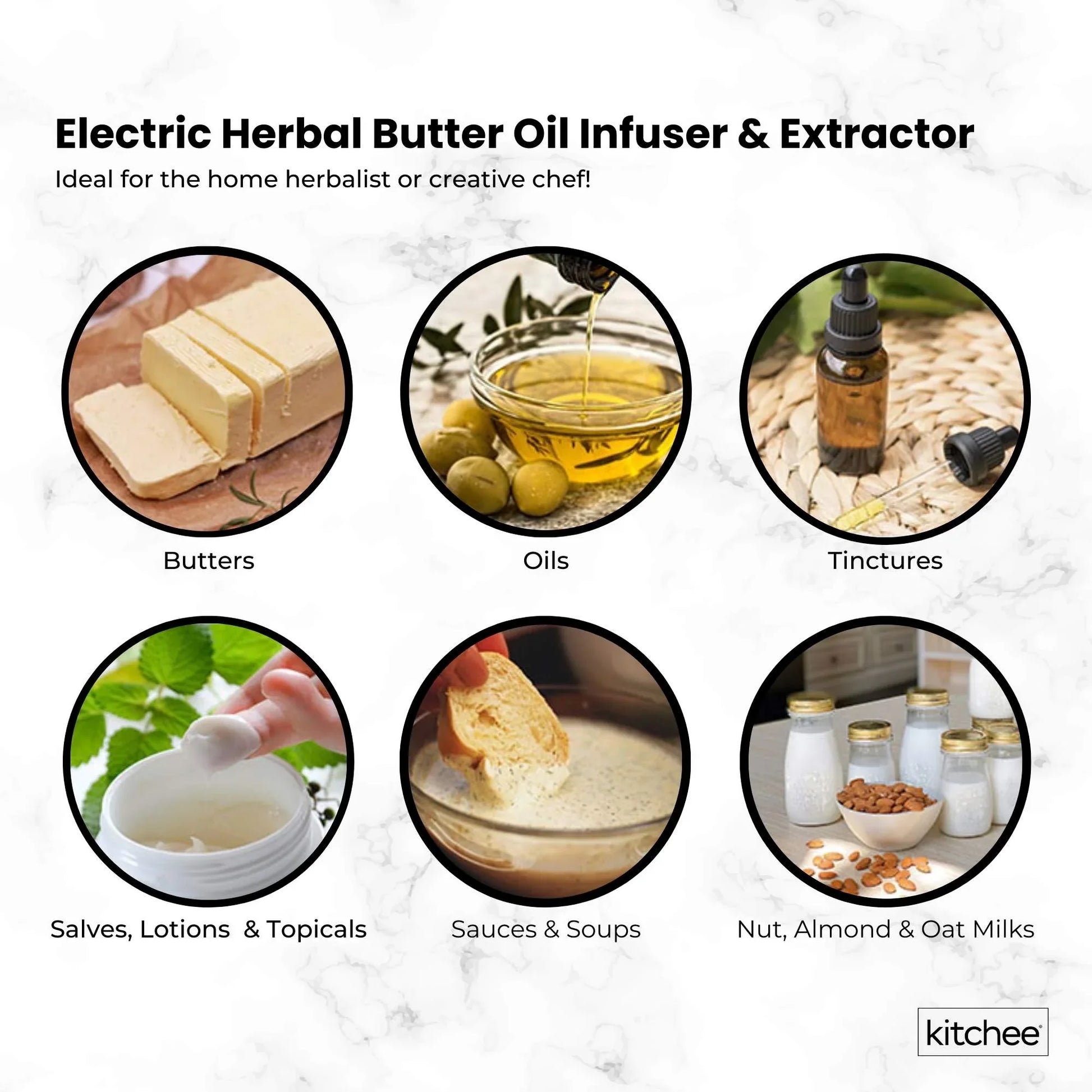 Kitchee Electric Butter Oil Herbal Infuser & Extractor + Decarboxylator Machine - Mekamart Australia
