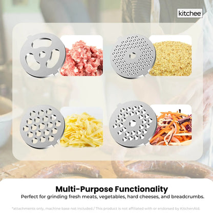 Kitchee Meat Food Grinder Sausage Attachment - Compatible with KitchenAid Mixers - Mekamart Australia