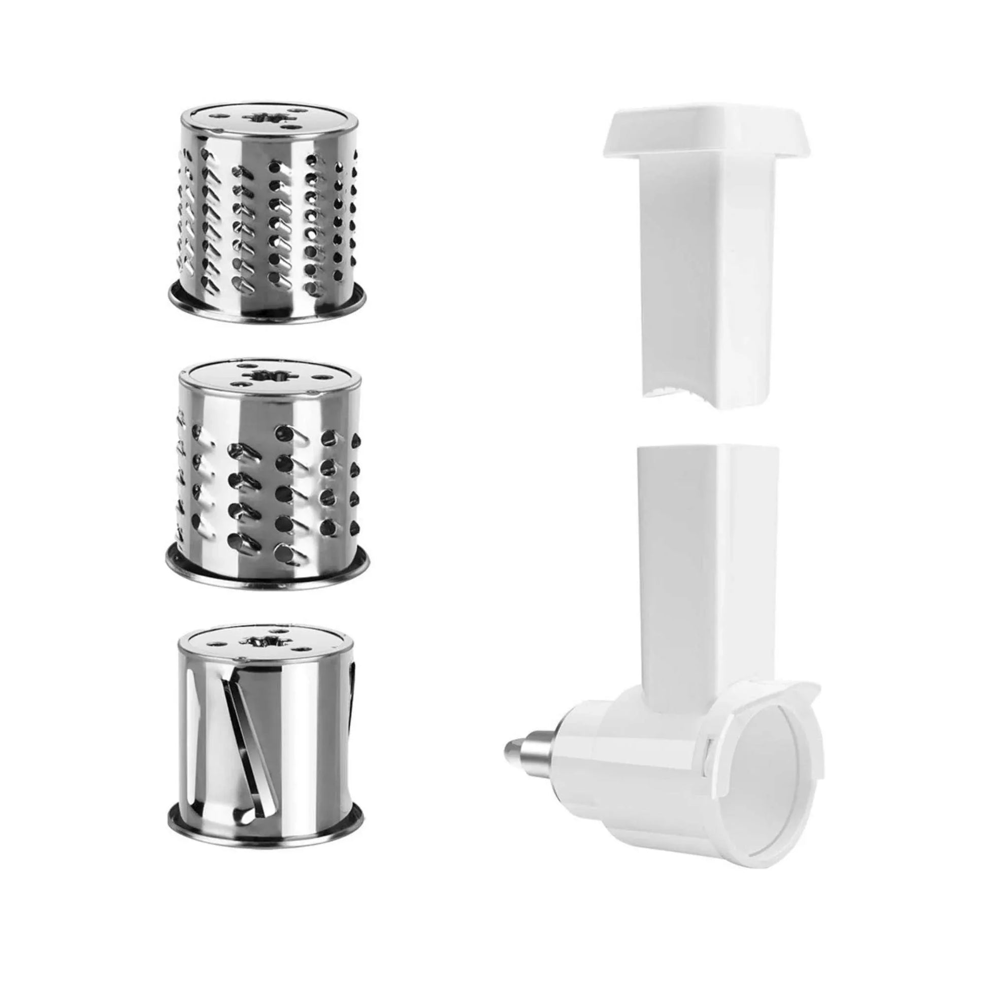 Kitchee Slicer Shredder Grater 3 Attachments - Compatible with KitchenAid Mixer - Mekamart Australia