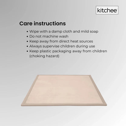 Kitchee Kids Foam Floor Play Mat 150x200cm – Padded Thick Soft Tatami Style Cream - Mekamart Australia