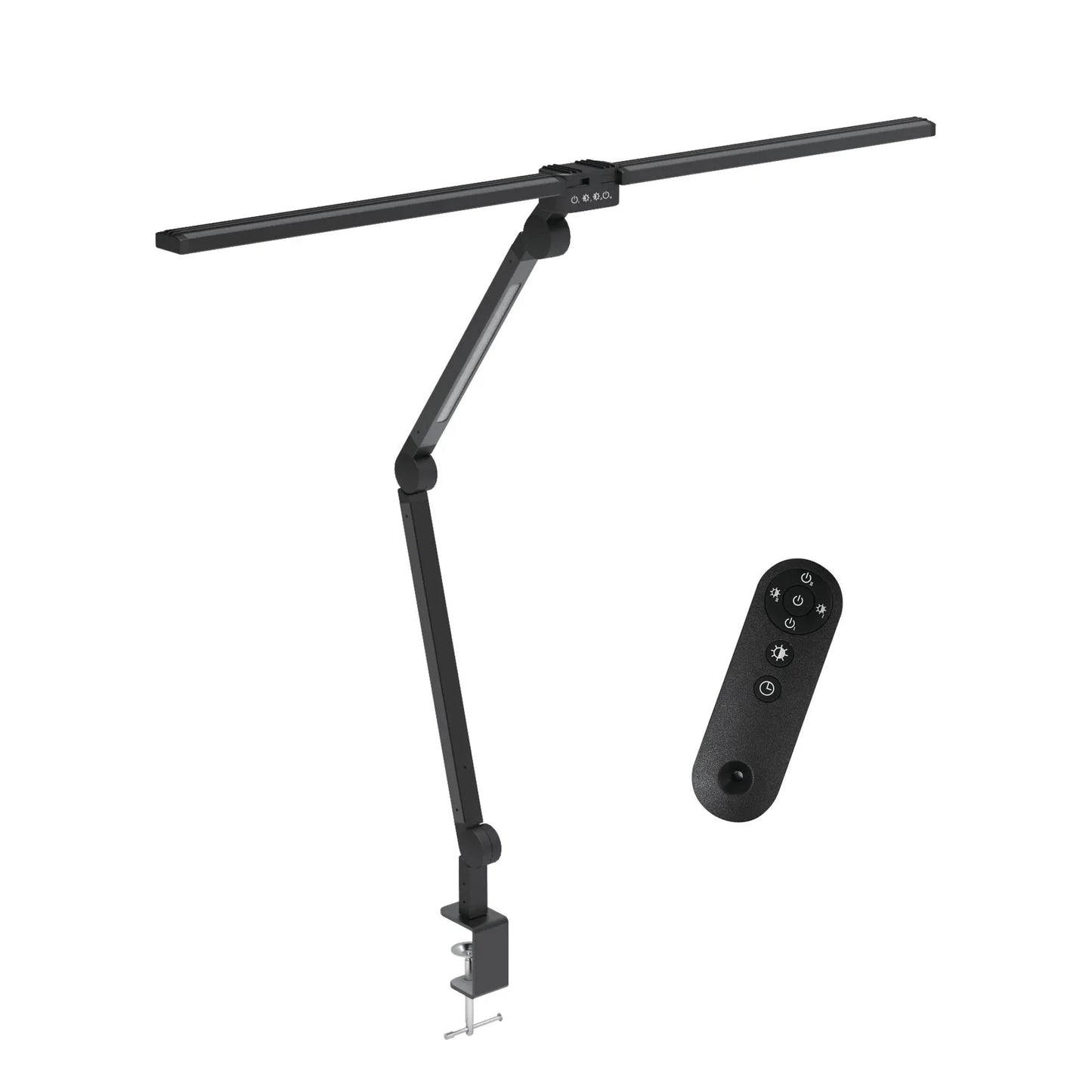 Kitchee Tri-Fold LED Desk Lamp with Clamp - Swinging Arm Eye-Care Dimmable Light - Mekamart Australia
