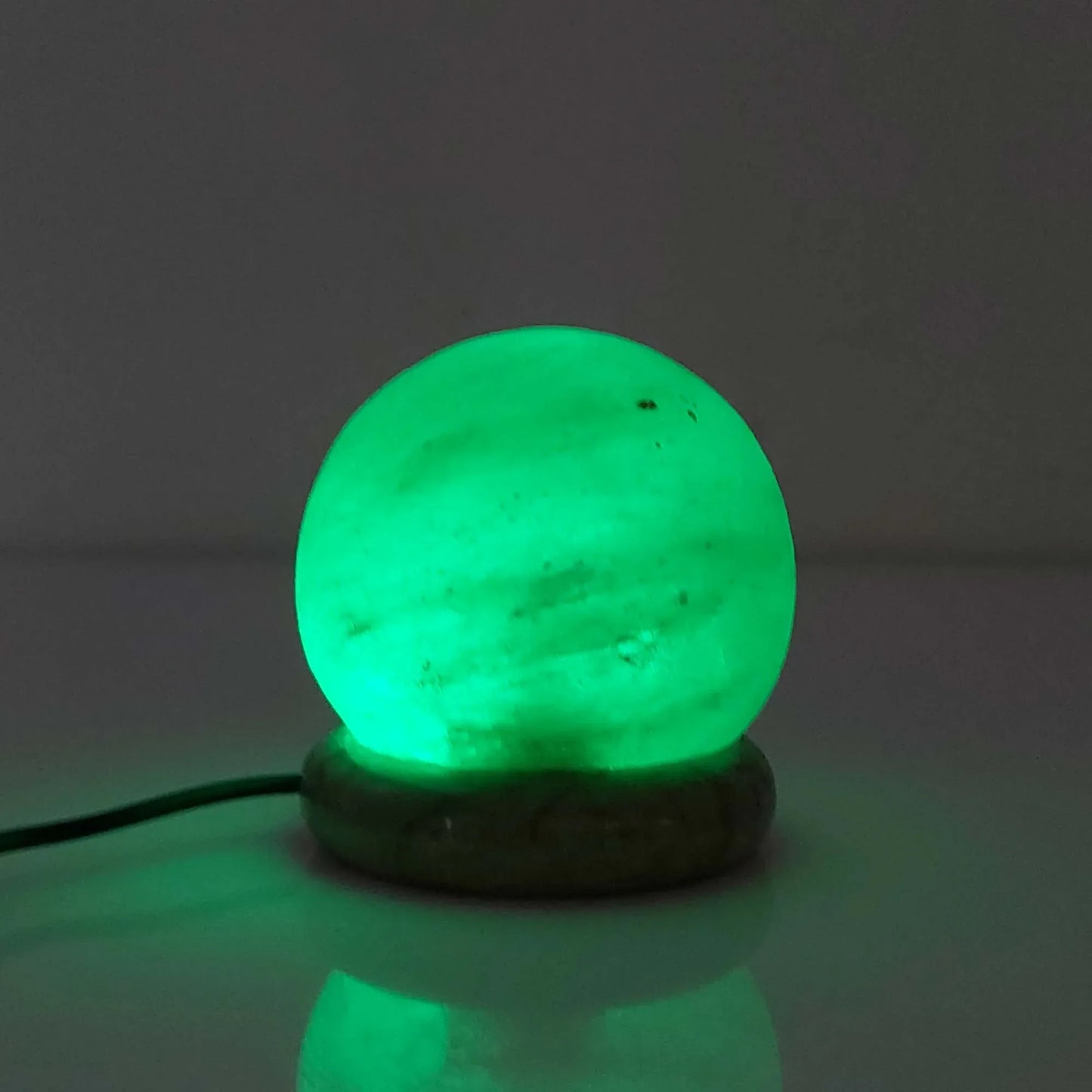 USB Colour Changing Salt Himalayan Lamp - Ball Sphere Shape Pink Rock LED Light - Mekamart Australia