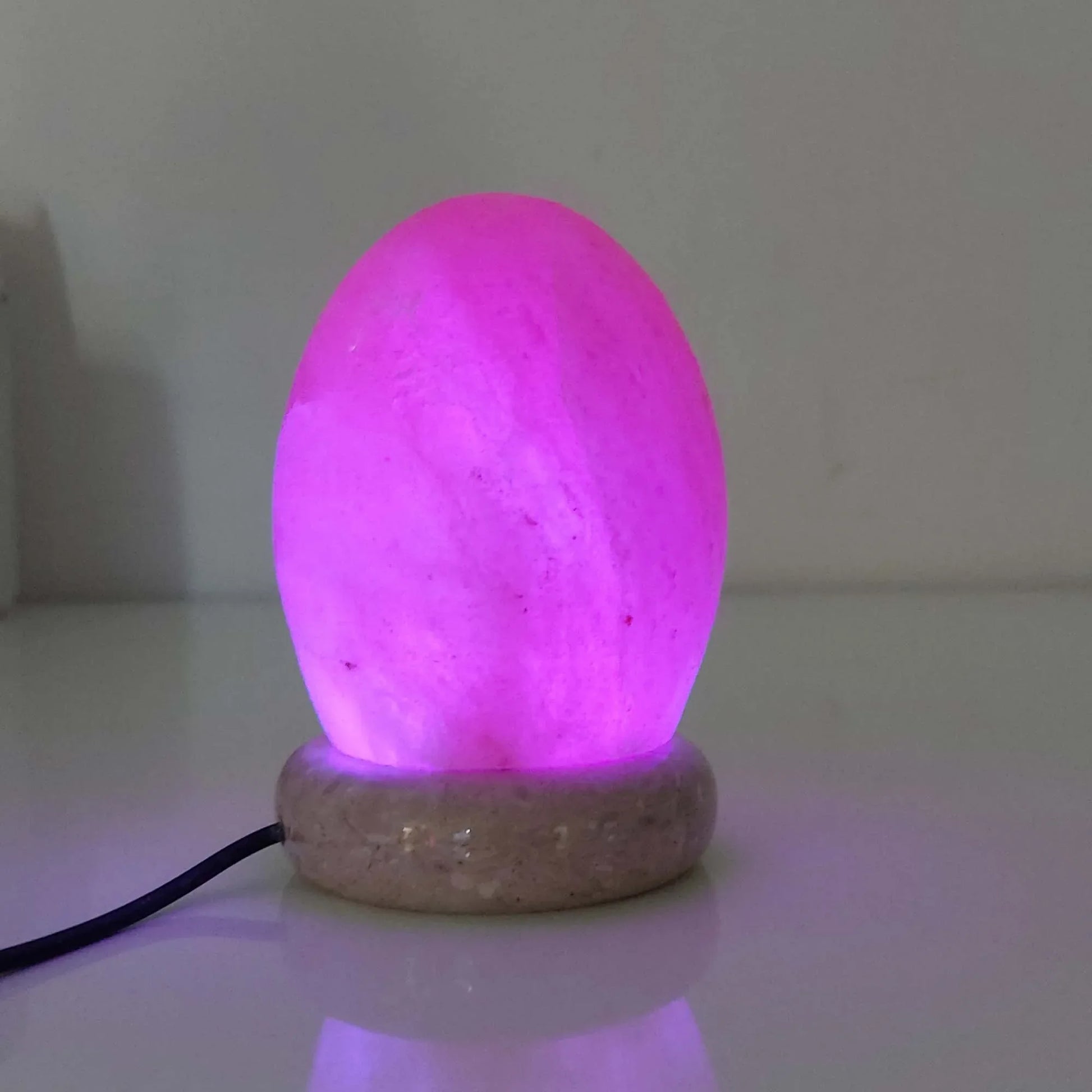 USB Colour Changing Egg Shape Himalayan Pink Salt Lamp Color Change LED Light - Mekamart Australia