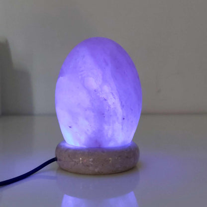 USB Colour Changing Egg Shape Himalayan Pink Salt Lamp Color Change LED Light - Mekamart Australia