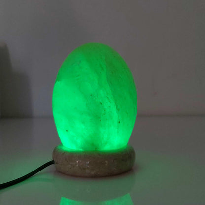 USB Colour Changing Egg Shape Himalayan Pink Salt Lamp Color Change LED Light - Mekamart Australia