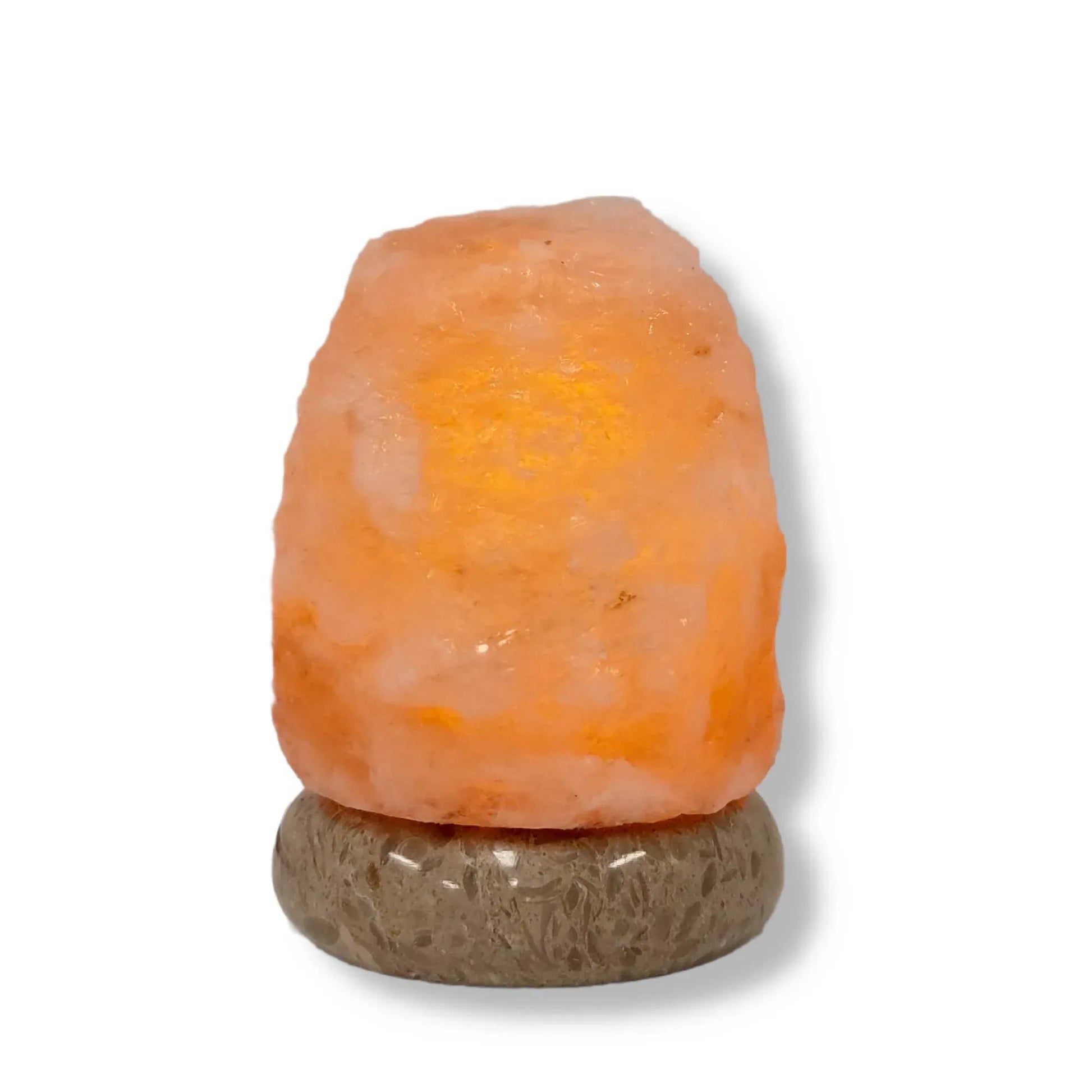USB Colour Changing Salt Himalayan Lamp - Natural Shape Pink Rock LED Light - Mekamart Australia