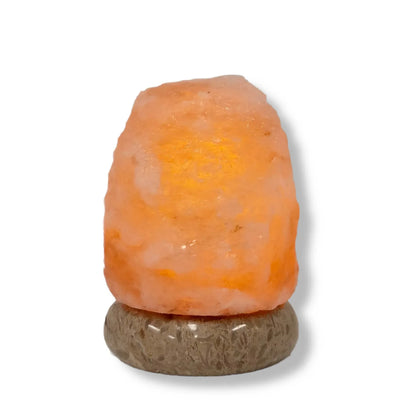 USB Colour Changing Salt Himalayan Lamp - Natural Shape Pink Rock LED Light - Mekamart Australia