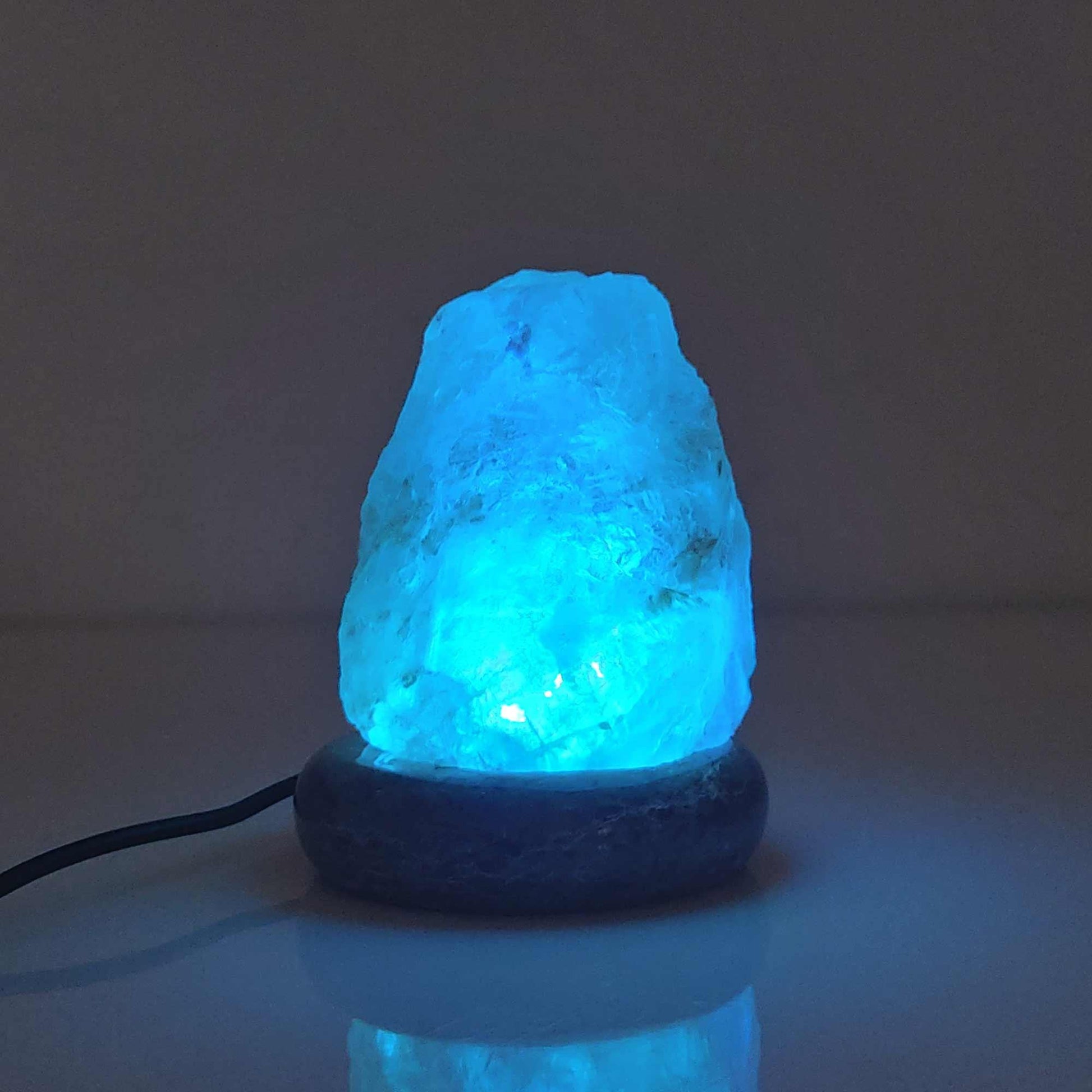 USB Colour Changing Salt Himalayan Lamp - Natural Shape Pink Rock LED Light - Mekamart Australia