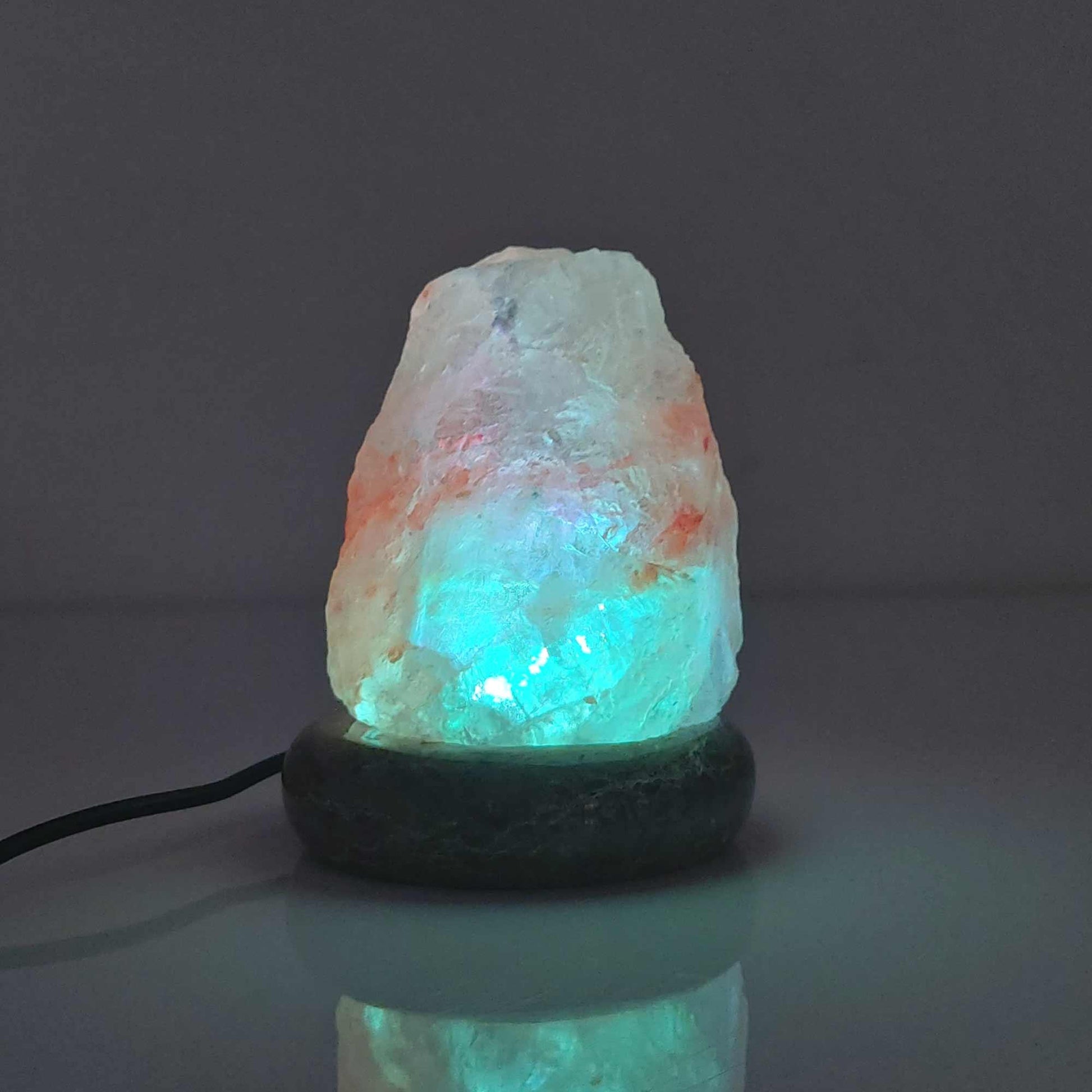USB Colour Changing Salt Himalayan Lamp - Natural Shape Pink Rock LED Light - Mekamart Australia